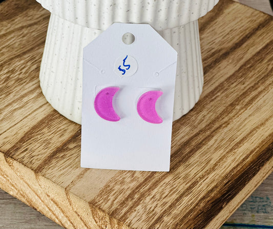 Purple Moon Studs