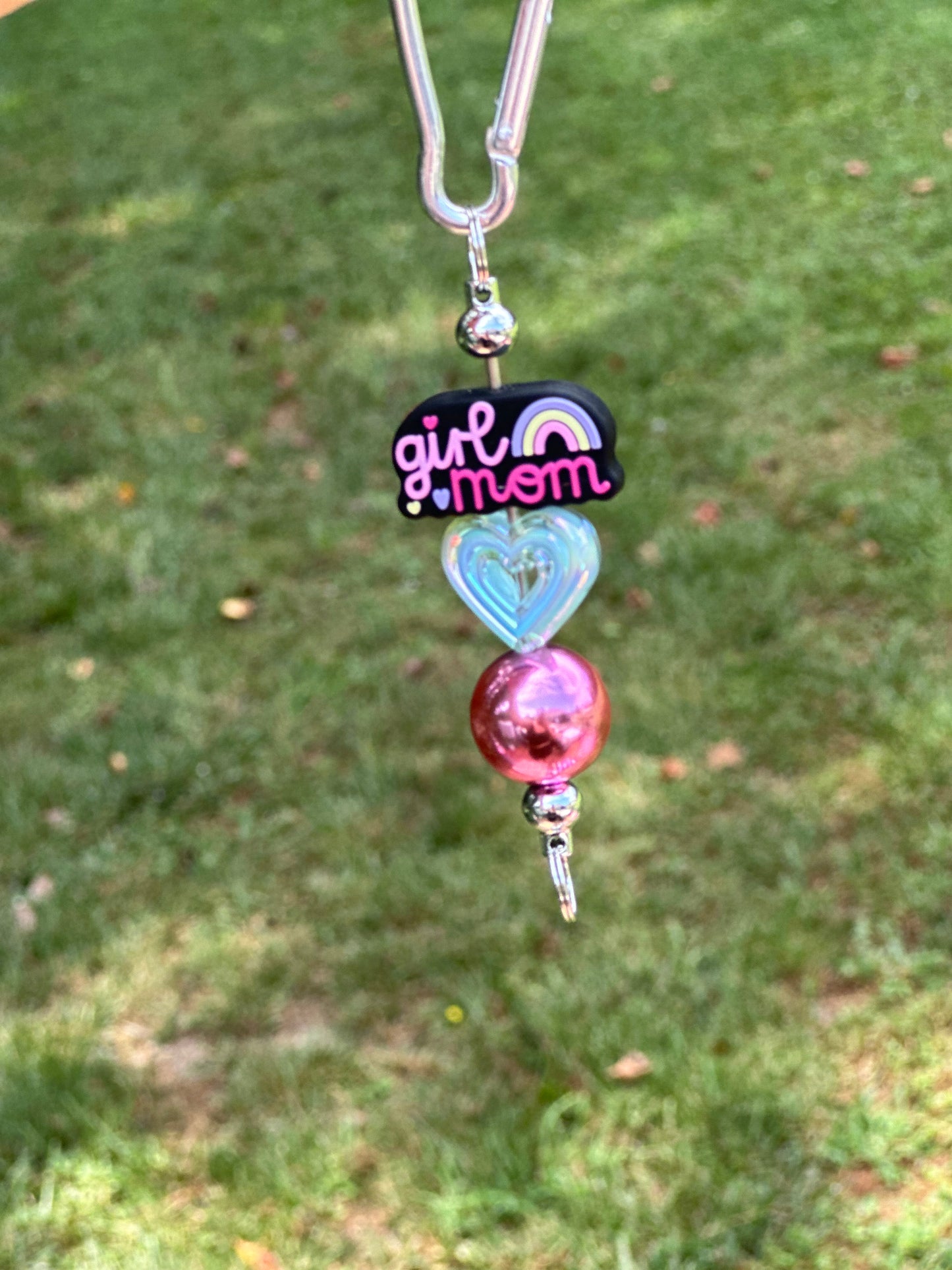 Girl Mom Keychain