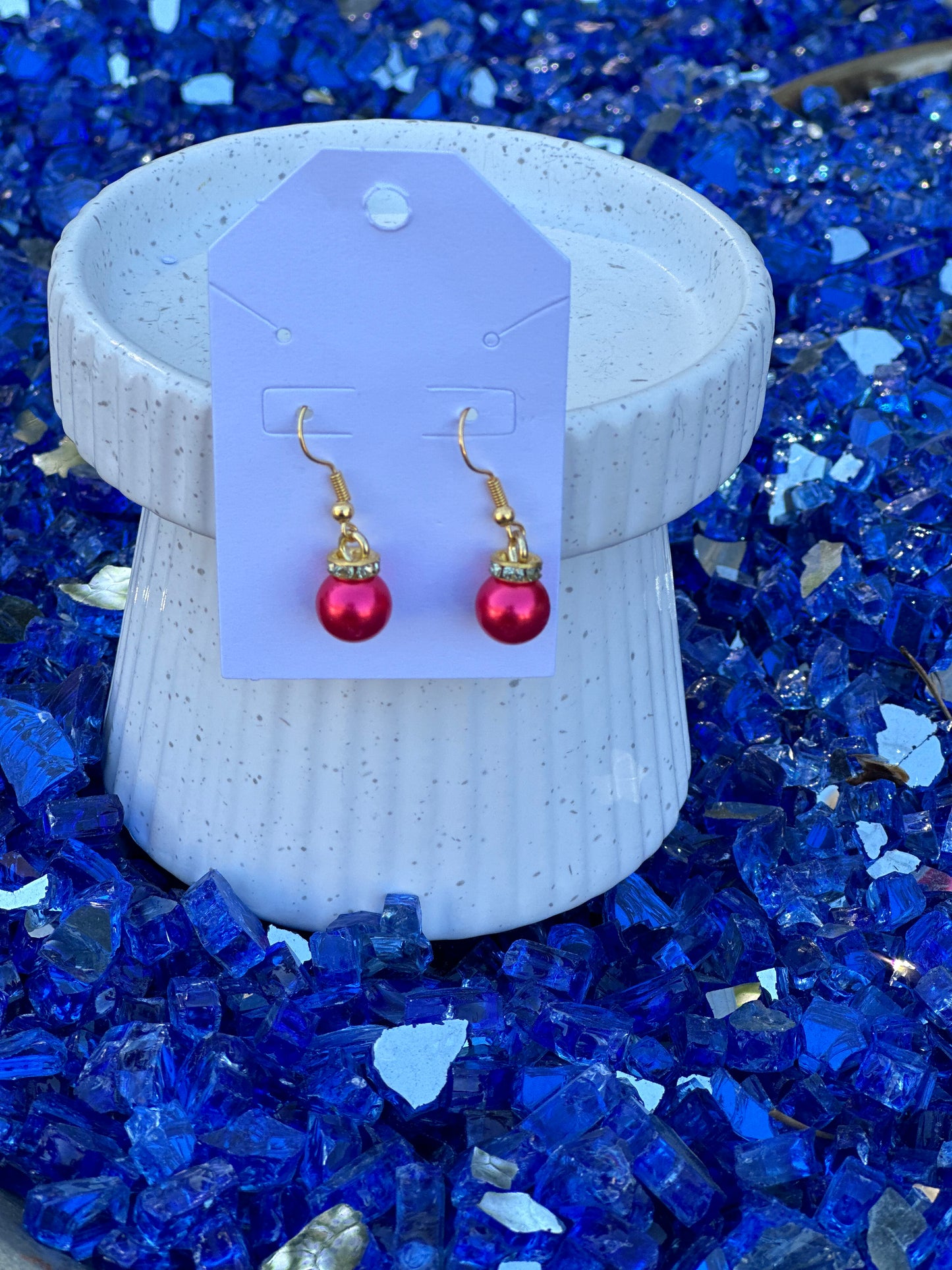 Christmas Pearl Earrings