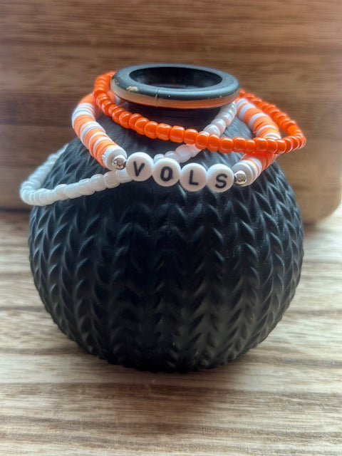 Tennessee VOLS bracelet stack